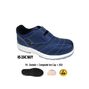 Sepatu safety sneaker eurostat penguin anti slip anti ESD anti metal detector