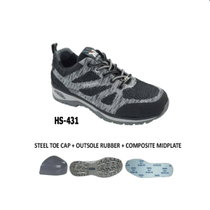 Eurostat zebra safety shoes anti static slip paku heat resistant oil kimia umum