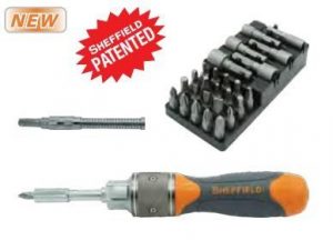 sheffield patented 2x speed racthet screwdriver